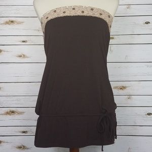 Motherhood Maternity Strapless Tunic Style Top